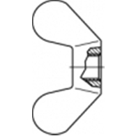 Nylon Fløjmøtrik Din 315